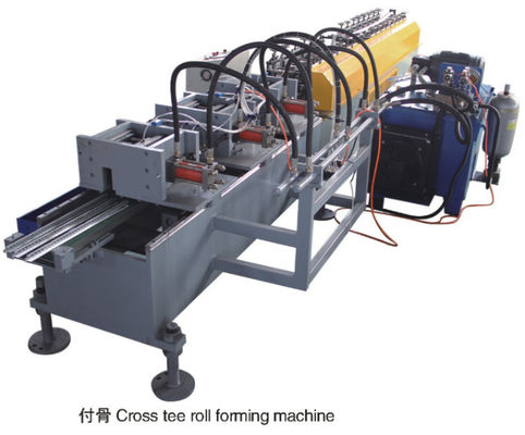 T Bar Keel Roll Forming Machine 8m / min 15 Roller Station