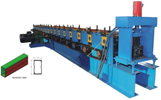 4.5T Storage Rack Roll Forming Machine 5.5KW برای ورق آلومینیوم