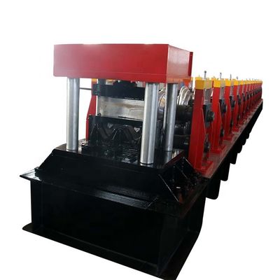 Red Crash Barrier Roll Forming Machine 15m / min 3T تغذیه دستی
